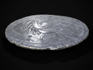 Silver Penny Of Cynethryth 3D Model