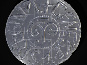 Silver Penny Of Cynethryth 3D Model