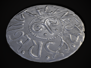 Silver Penny Of Cynethryth 3D-Modell