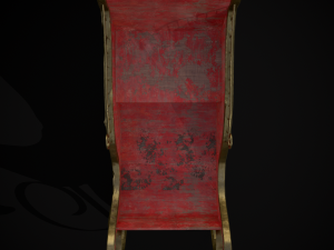 Childrens Red Winter Sleigh model 3Dモデル