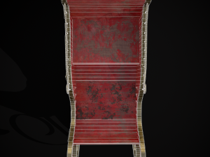 Childrens Red Winter Sleigh model 3Dモデル