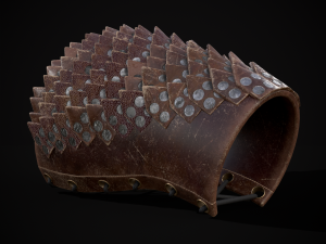 Leather Dragon Bracers 3D 3Dモデル