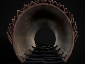 Leather Dragon Bracers 3D 3D Model