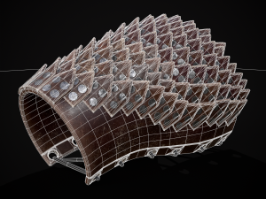 Leather Dragon Bracers 3D Modello 3D