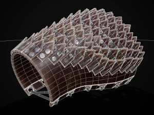Leather Dragon Bracers 3D 3D Model