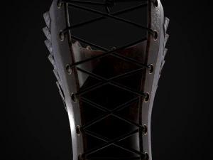 Leather Dragon Bracers 3D 3D Model