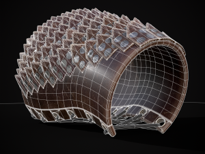 Leather Dragon Bracers 3D Modello 3D