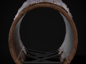 Leather Dragon Bracers 3D Modello 3D