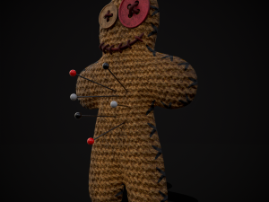 Simple Burlap Pin Effigy 3D Modell