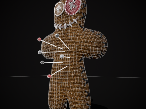 Simple Burlap Pin Effigy 3D Modell