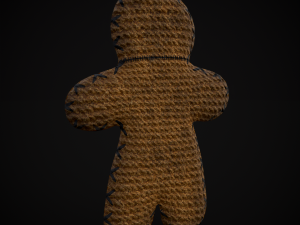 Simple Burlap Pin Effigy 3D Modell