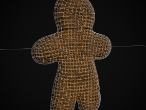 Simple Burlap Pin Effigy 3D Modell