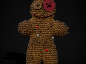 Simple Burlap Pin Effigy 3D Modell