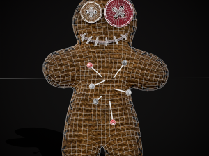 Simple Burlap Pin Effigy 3D Modell