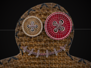 Simple Burlap Pin Effigy 3D Modell