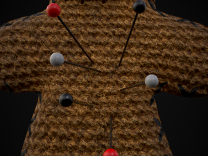 Simple Burlap Pin Effigy 3D Modell