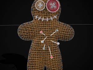 Simple Burlap Pin Effigy 3D Modell