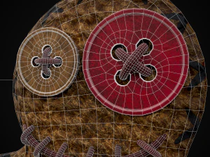 Efigie de alfiler de arpillera simple Modelo 3D