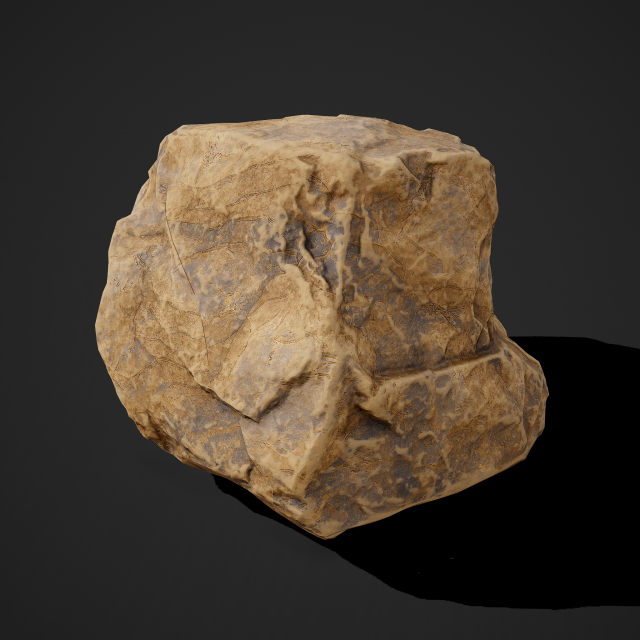 CliffRockTwo 3D Model .c4d .max .obj .3ds .fbx .stl .blend 