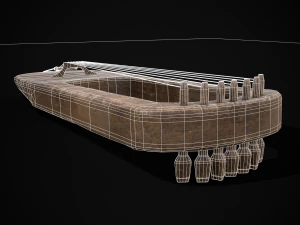 Lira Medieval Usada Modelo 3D