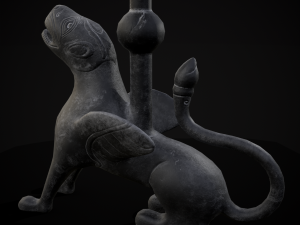 Bronze Chimera Candlestick 3D मॉडल