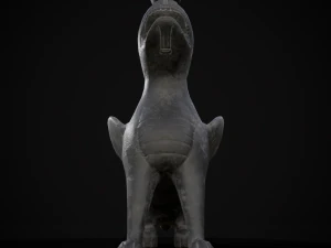 Bronze Chimera Candlestick 3D Model