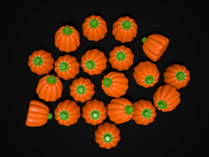 Pumpkin Candy 3D Model