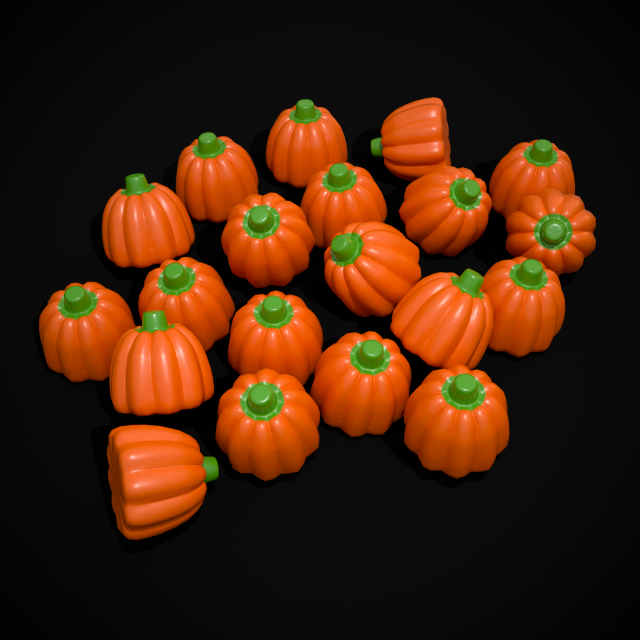 Pumpkin Candy Model 3D .c4d .max .obj .3ds .fbx .stl .blend 