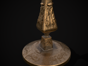 Ornamented Candle Stick 3D Model