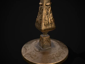 Ornamented Candle Stick 3D Model