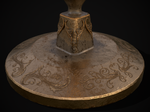 Ornamented Candle Stick 3D Model