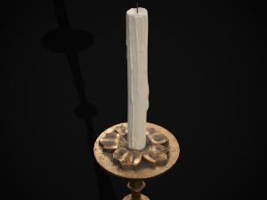 Ornamented Candle Stick 3D Model