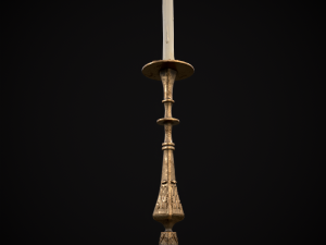Ornamented Candle Stick 3D Model