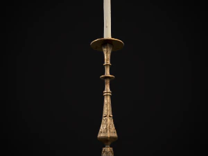 Ornamented Candle Stick 3D Model