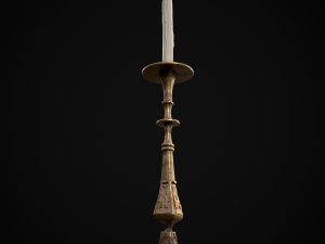 Ornamented Candle Stick 3D Model
