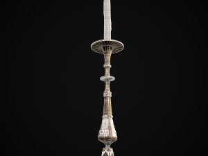 Ornamented Candle Stick 3D Model