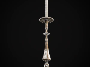 Ornamented Candle Stick 3D Model