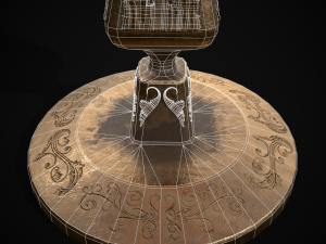 Ornamented Five Point Candelabra Modelo 3D