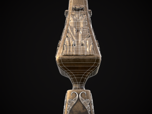 Ornamented Five Point Candelabra Modelo 3D