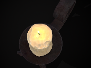 Simple Iron Chamberstick 3D Model