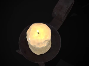 Simple Iron Chamberstick 3D Model