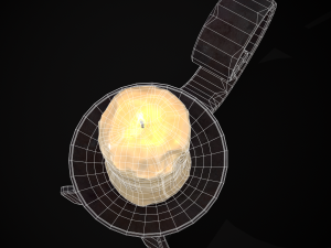 Simple Iron Chamberstick 3D Model