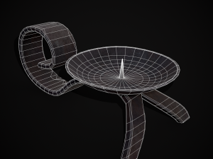 Simple Iron Chamberstick 3D Model