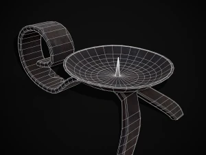 Simple Iron Chamberstick 3D Model