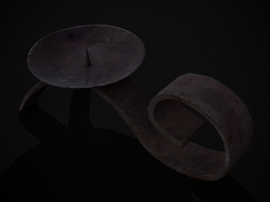 Simple Iron Chamberstick 3D Model
