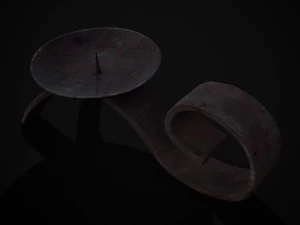 Simple Iron Chamberstick 3D Model