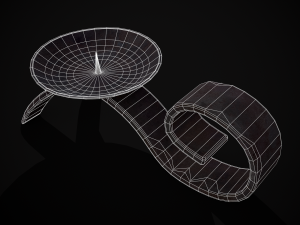 Simple Iron Chamberstick 3D Model
