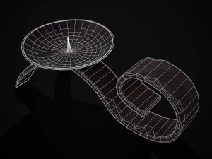 Simple Iron Chamberstick 3D Model