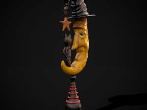 Moon and Cat 3D Модель