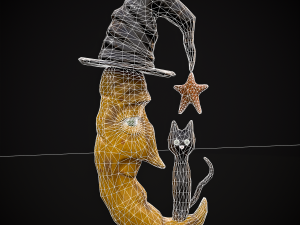 Moon and Cat 3D Модель